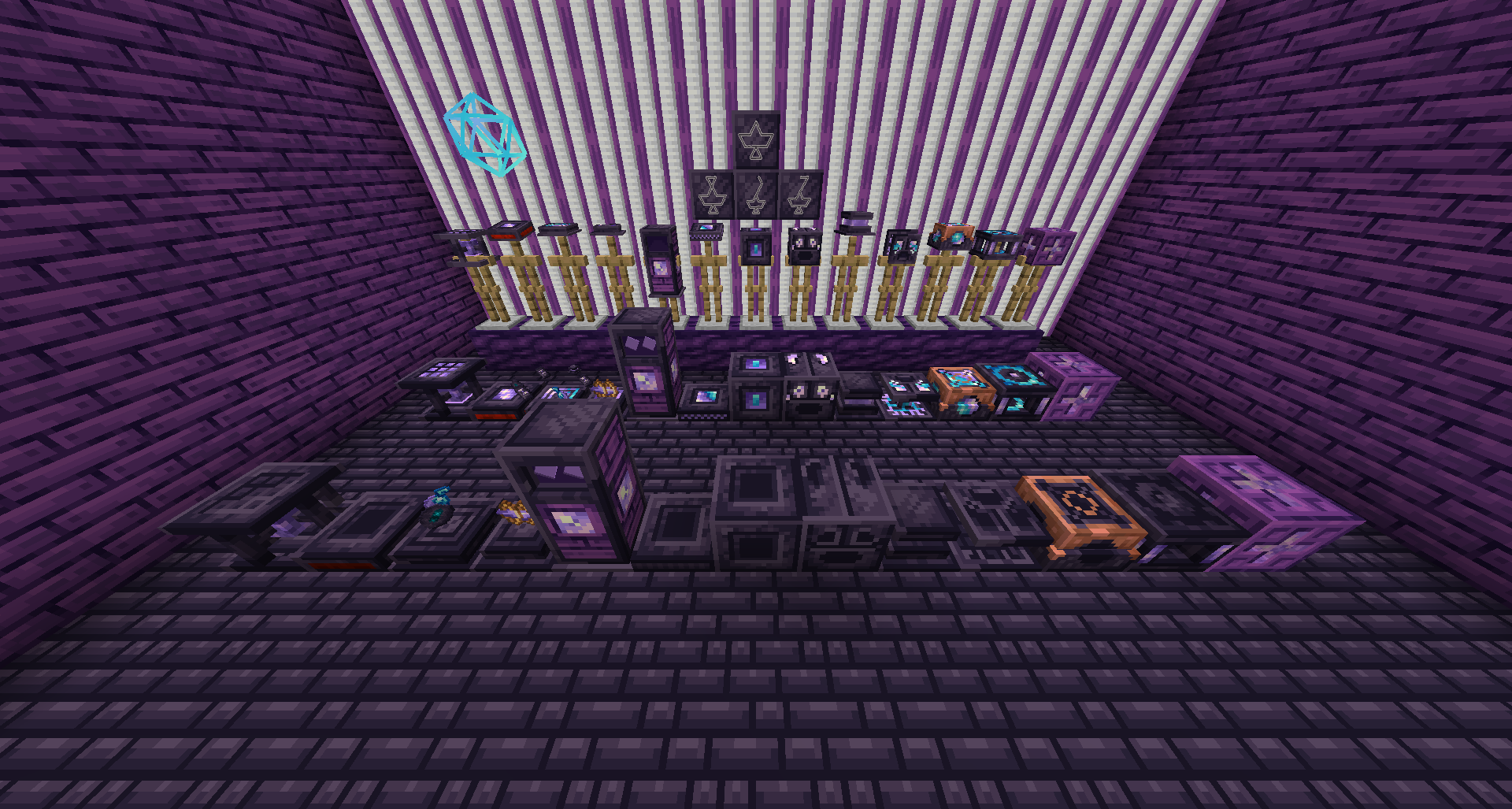 All the blocks currently added in the mod