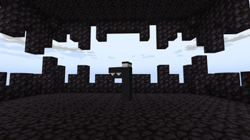 F in his Cave