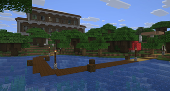 Paths generate away from the mansion