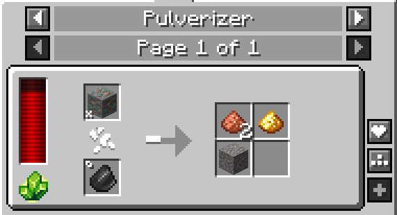 Pulverizer recipe (Thermal compatibility)