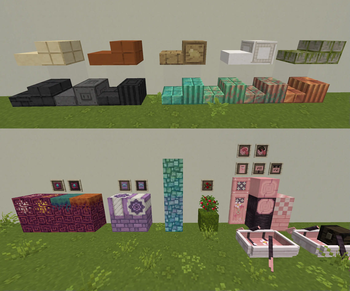 New Double Slab Textures, Block Recoloring