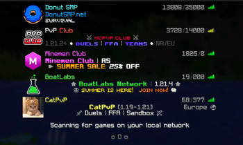 Colored Server Names