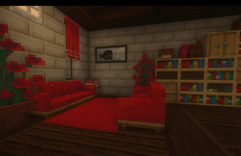 Red Living Room