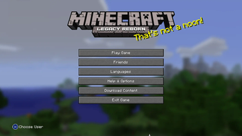 TU1 Title Screen