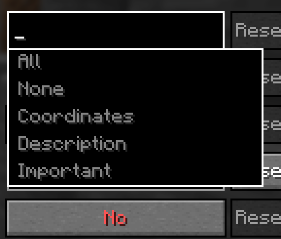 List of tags