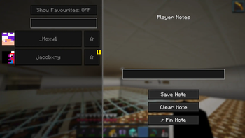 Note Screen