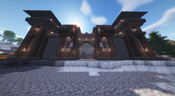 The King's castle gate on the test server/world