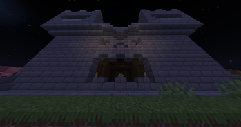 a great fortress stands grimmacing