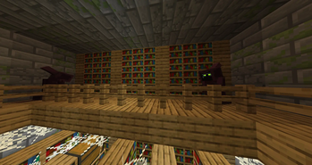 A coven of warlocks dwell within a strongholds library