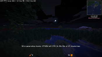 preformance with DH but without shaders 
