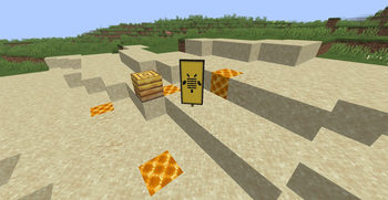 Crashed Bee Hive & Insect Banner Pattern