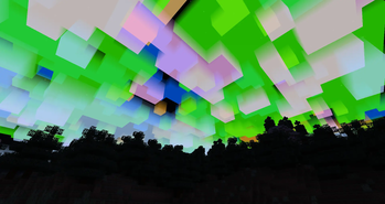 Effect by multiple cloud layers with mixed colors, 1.21.4