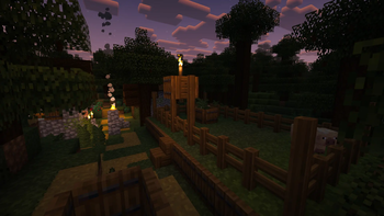 Taiga Village with pigs