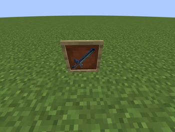a Minecraft movie diamond sword