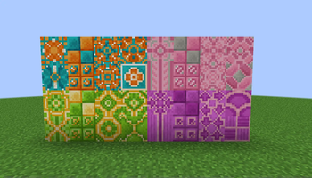 Lime, Magenta, Orange and Pink Glazed Terracotta