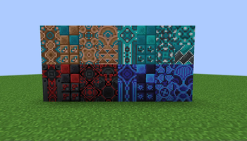 Black, Blue, Brown and Cyan Glazed Terracotta