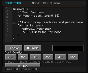 Processor GUI