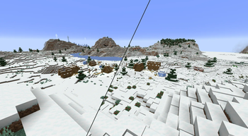 Before and after snowy plains