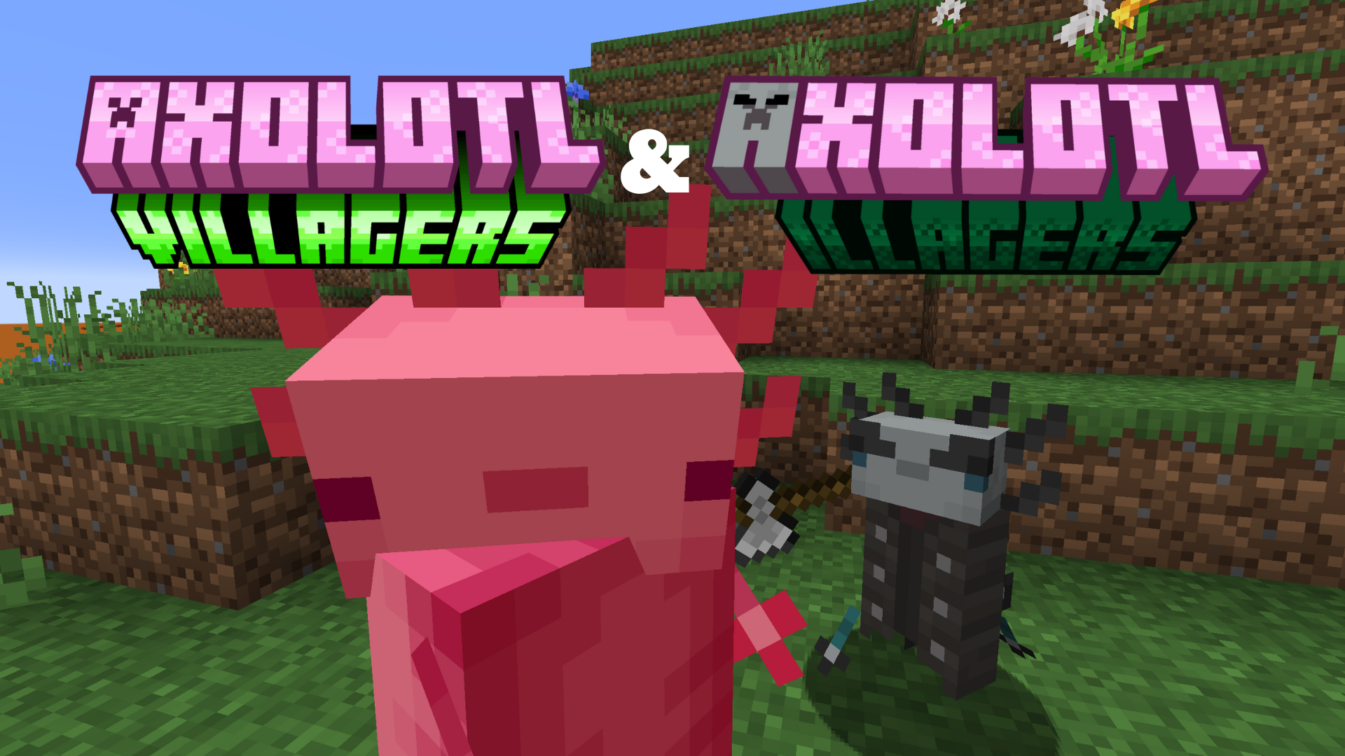 Download Axolotl Villagers & Axolotl illagers
