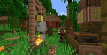 A Bard Villager in Jungle Village