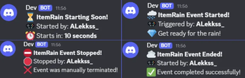 ItemRain Announcements Discord Preview