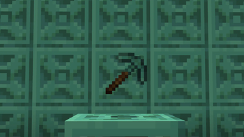 Oxidized Copper Pickaxe