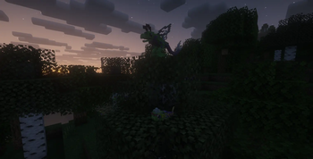 Infected Caterpie and Parawasp