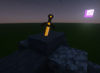 Display your sword in a cool way ! Invisible itemframe !