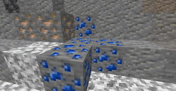 Sapphire in cave