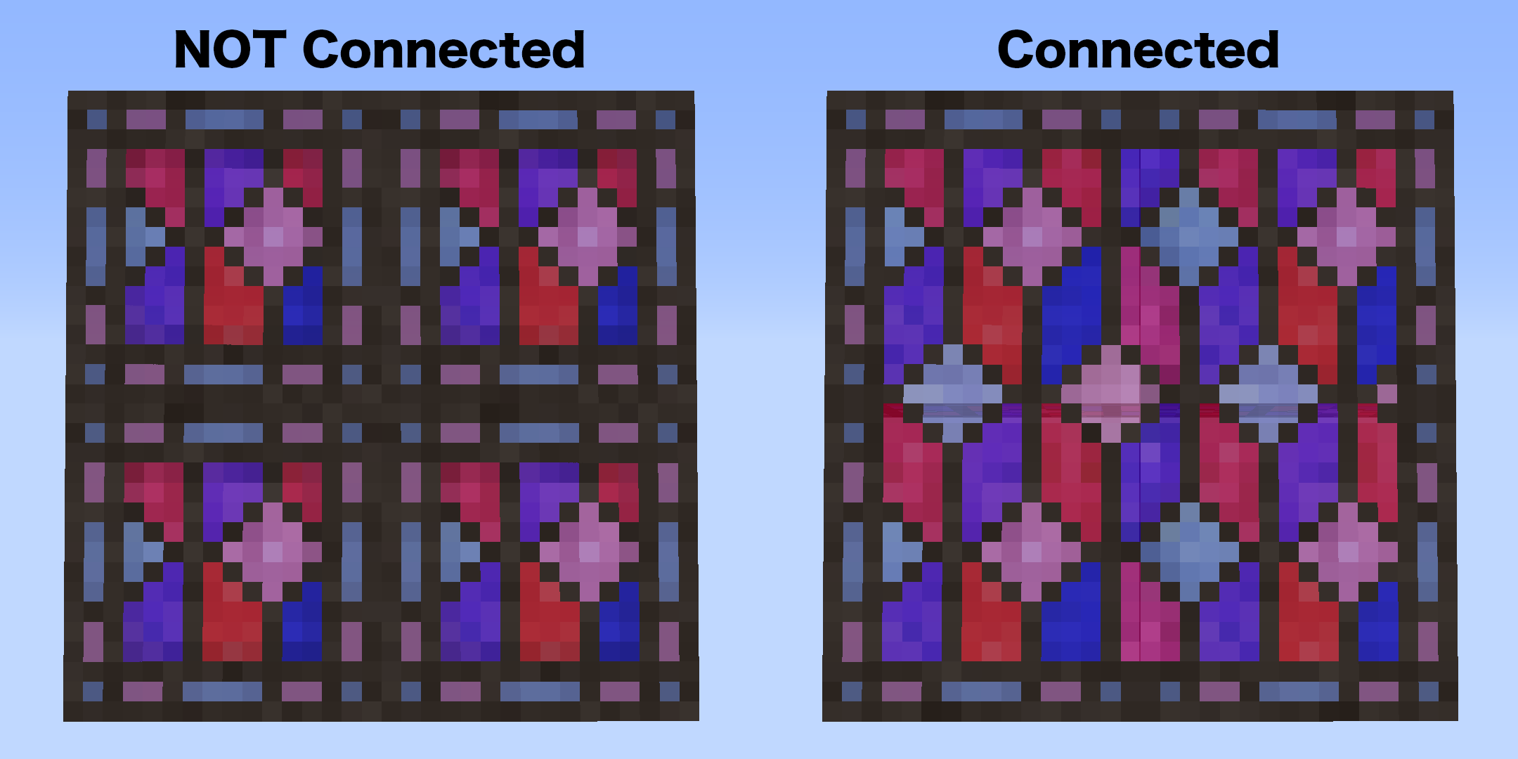 Connected textures