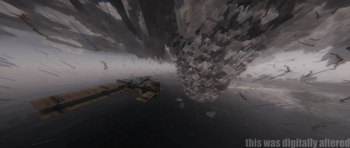 flying next to a tornado
