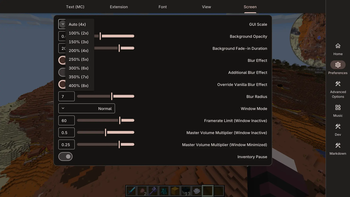 Config Screen in RTL