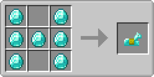 Diamond horse armor recipe