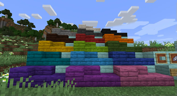 Colored planks, Stairs and Slab