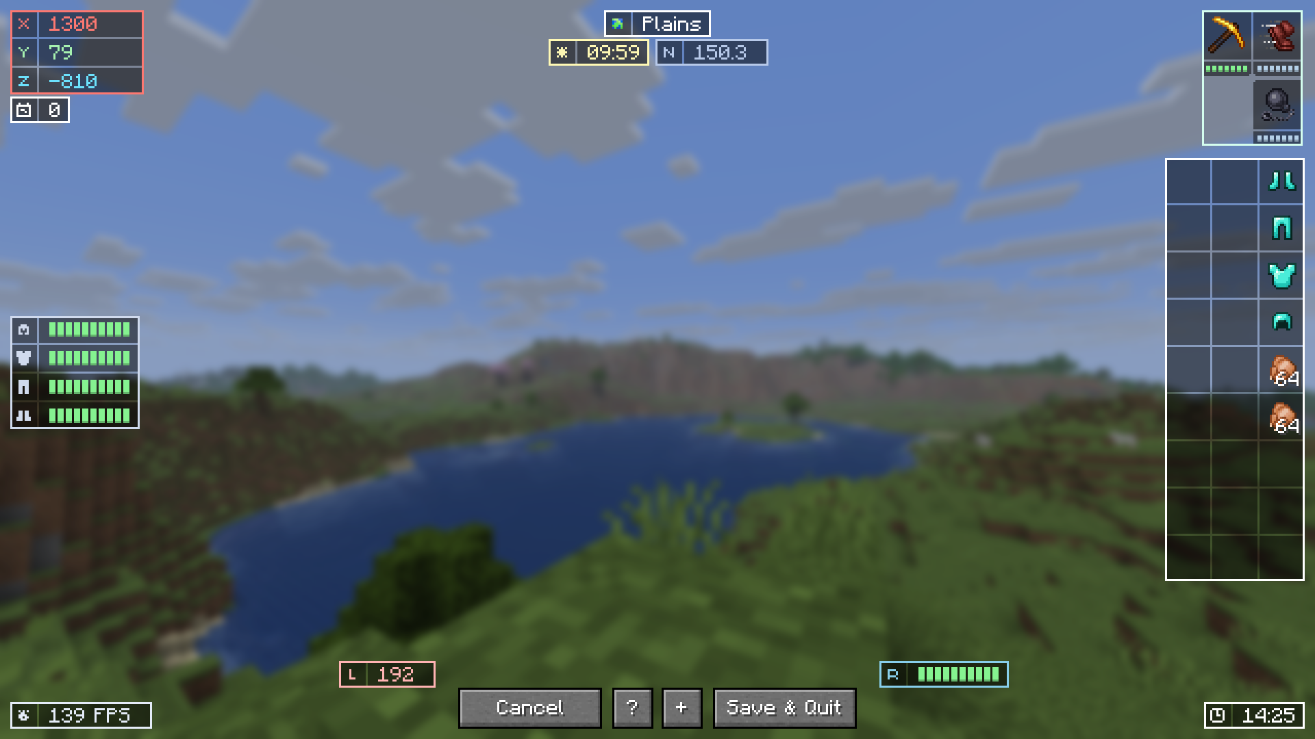 HUD Edit Screen