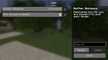 Config Menu