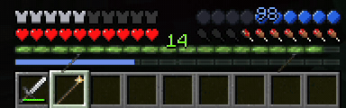Mana regeneration pausing while holding a sword