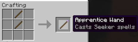 Starter wand recipe: two sticks