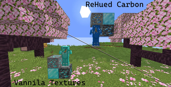 ReHued Carbon vs. Vanilla: Blocks & Armor