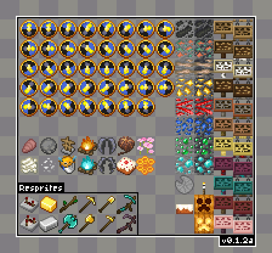 Every texture added in v0.1.2a