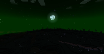 Moon Setting In Wasteland