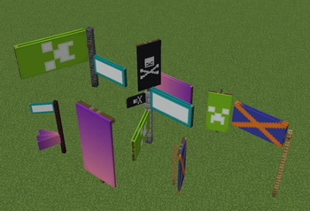 large and flag banners