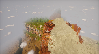 Massive mesa/desert/jungle mountain