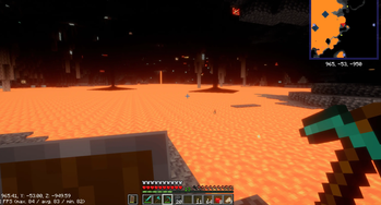 Gameplay from molten caves