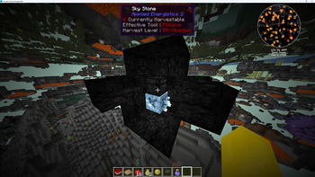 A budding certus under a sky stone chest