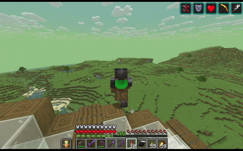 Auto glide then armor auto equips.