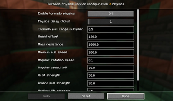 Mod configuration screen