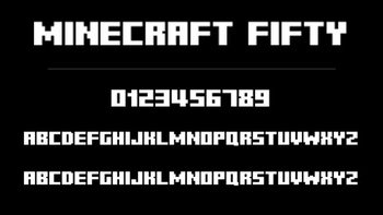 Minecraft Fifty Font