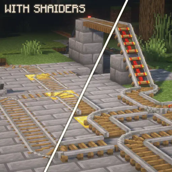 twoTreeD_rails with shaders