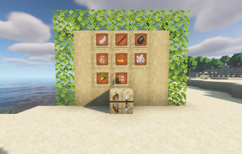 block and items